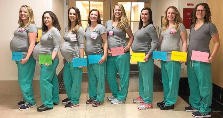 Devet medicinskih sestara iz iste bolnice rodit će u razmaku od nekoliko tjedana